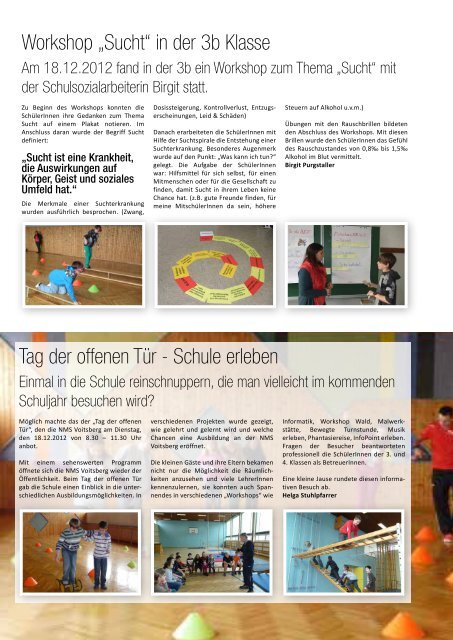 Schulzeitung - nms Voitsberg - Ausgabe 3