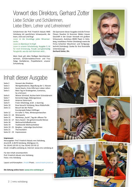 Schulzeitung - nms Voitsberg - Ausgabe 3