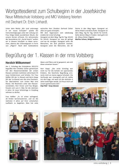 Schulzeitung - nms Voitsberg - Ausgabe 3