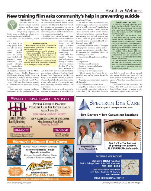 University City - Carolina Weekly Newspapers