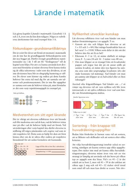 LÃ¤rande i matematik, 3A - Natur och Kultur