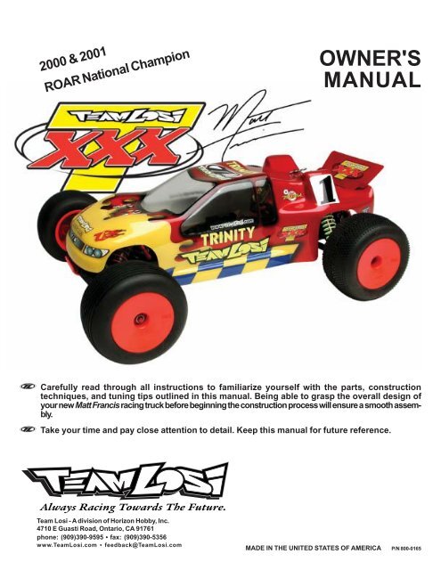 Team hotsell losi parts