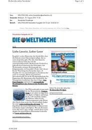 Liebe Leserin, Lieber Leser - Die Weltwoche