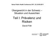 David Faeh - Swiss Public Health Conference 2011