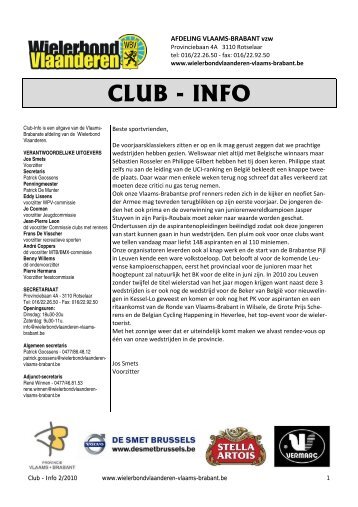 Club-Info Nr 2/2010 - afdeling Vlaams-Brabant