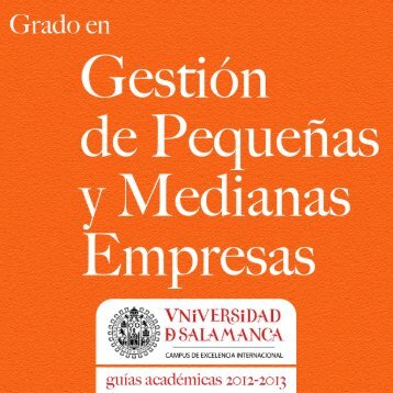 Grado en GestiÃ³n de PequeÃ±as y Medianas Empresas