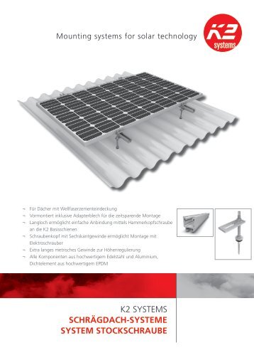 K2 Systems SCHRÄGDACH[SYSTEME SYSTEM ... - Krannich Solar