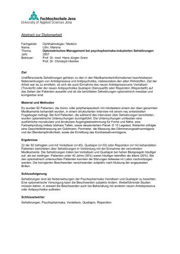 Abstract zur Diplomarbeit