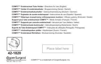 Place label here - CooperSurgical