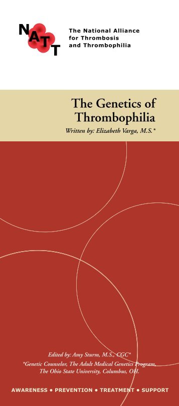 The Genetics of Thrombophilia - National Blood Clot Alliance