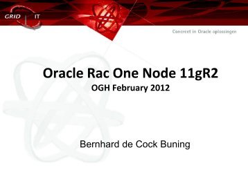 Oracle Rac One Node