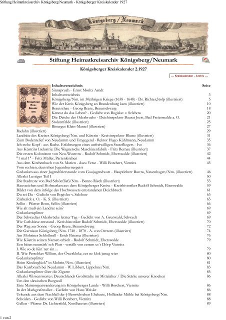 PDF-download Kreiskalender 1927 - Stiftung Heimatkreisarchiv ...