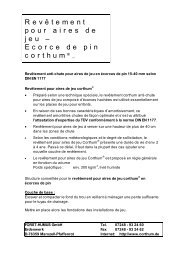 Info produit (pdf) - Corthum