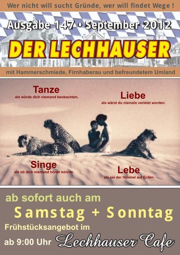 der Lechhauser - Nummer 147 - Ausgabe ... - Lechhausen - T-Online