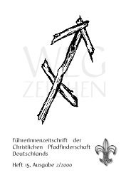 WEGZEICHEN Nr. 15 - CPD | Christliche Pfadfinderschaft ...