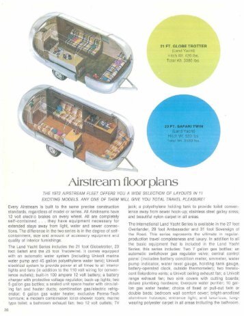 Airstream floor plans