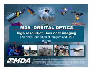 MDA -ORBITAL OPTICS
