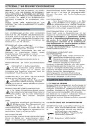 BETRIEBSANLEITUNG FÜR DRAHTSCHWEISSMASCHINE