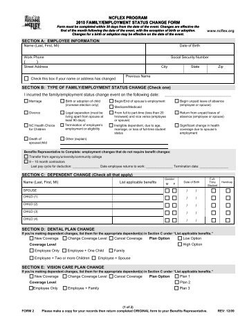 employee status form