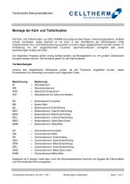 Montage-Anleitung - CELLTHERM