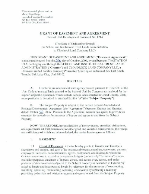 grant-of-easement-and-agreement