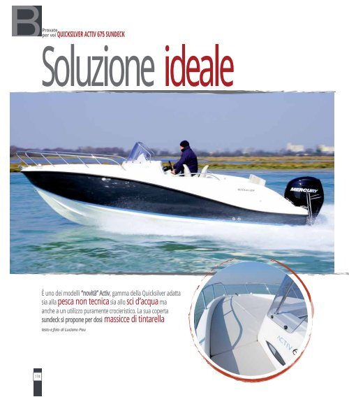 Prova Activ 675 Sundeck - Rivista: Barche - Quicksilver Boats