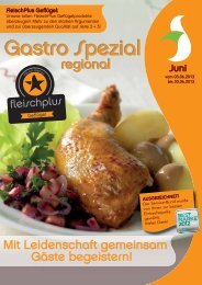 Gastro Spezial Regional - Juni 2013 - Recker Feinkost GmbH