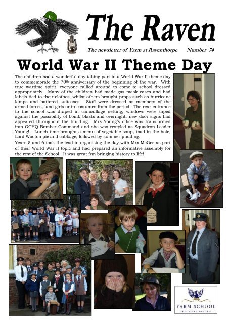 More photos of our World War II Theme Day - Yarm School