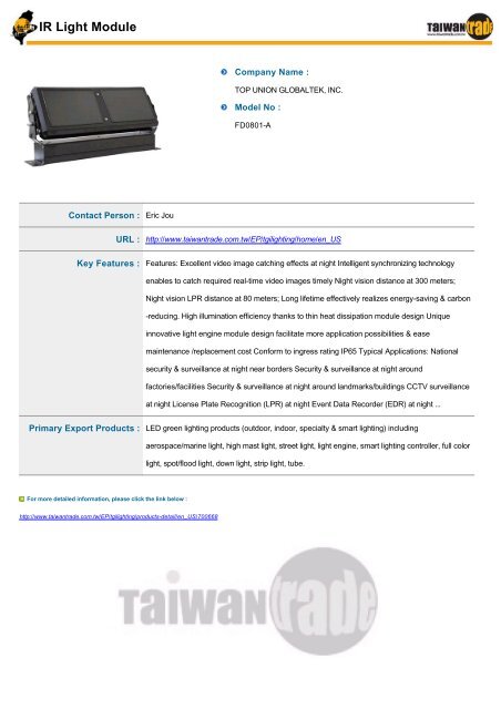Taiwantrade Digital Catalogs of Green Industry - Electronic ...