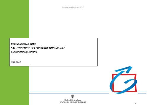 2013-10-23 Handout Gesundheitstag 2013.pdf - SCHULAMT ...
