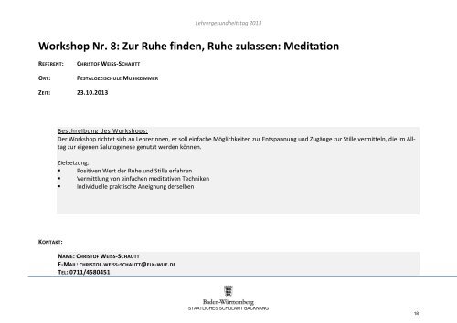 2013-10-23 Handout Gesundheitstag 2013.pdf - SCHULAMT ...