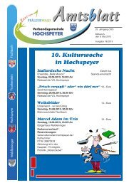 Amtsblatt 19/2013 - Verbandsgemeinde Hochspeyer