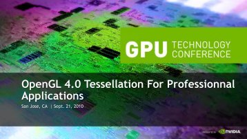 OpenGL 4.0 Tessellation For Professionnal Applications - Nvidia