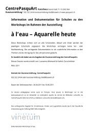 Ã  l'eau â Aquarelle heute