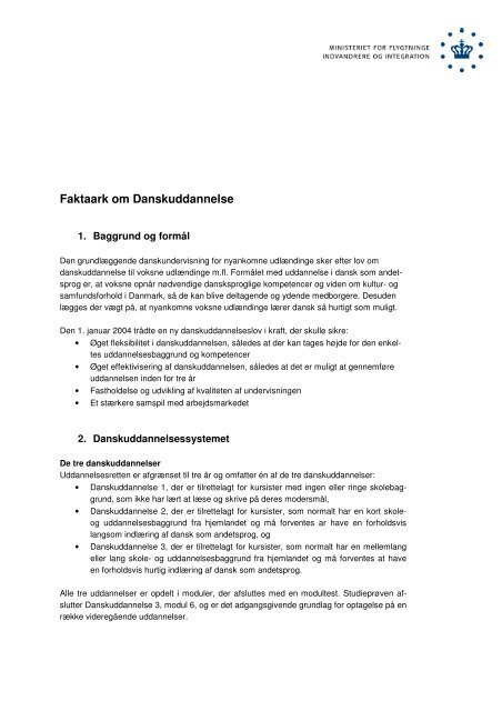 Faktaark om danskuddannelse (pdf)