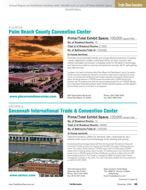 the November 2009 Issue in PDF Format - Trade Show Executive