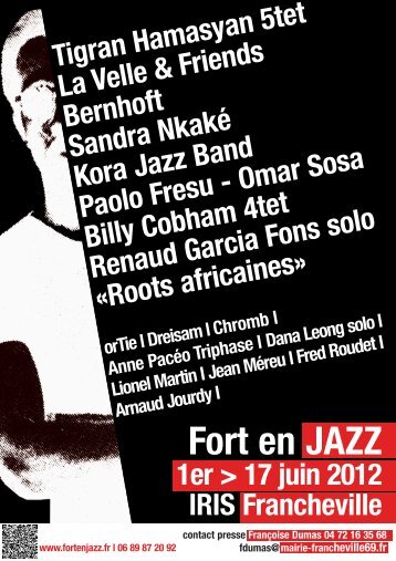 23ÃƒÂ¨me ÃƒÂ©dition de Fort en Jazz - Mairie de Francheville