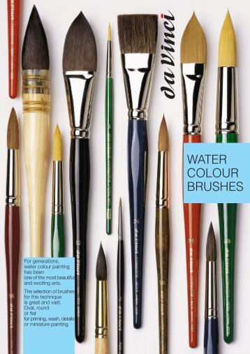 2.0 WATER COLOUR BRUSHES - da Vinci