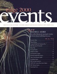 focus Article: Lau Basin - Ridge 2000 Program