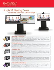 Scopia XT Meeting Center - Radvision