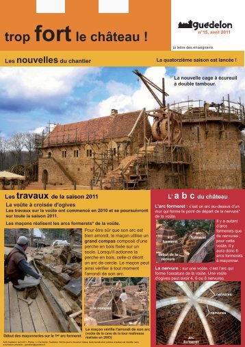 "Trop fort le château !" N°15 (PDF - 456 Ko) - Guédelon