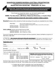 wakarusa summer baseball/softball registration registration deadline