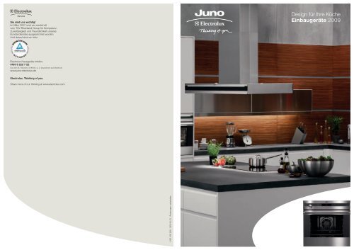 Design für Ihre Küche Einbaugeräte 2009 - Juno-Electrolux