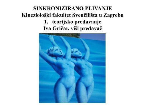 Sinkronizirano plivanje - Kineziološki fakultet