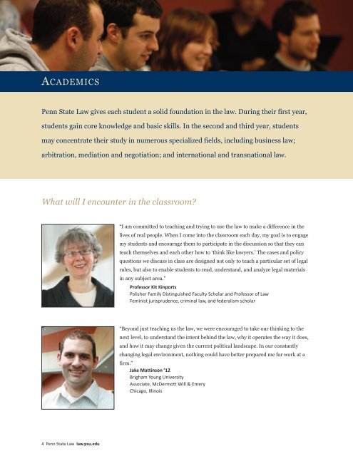 View a J.D. Bulletin - Penn State Law - Penn State University