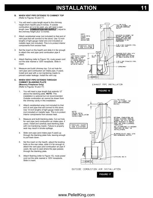 P22 2004 Manual - Wood Pellet Stoves