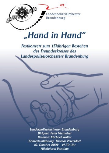 âHand in Handâ - bei Polizeifeste.de