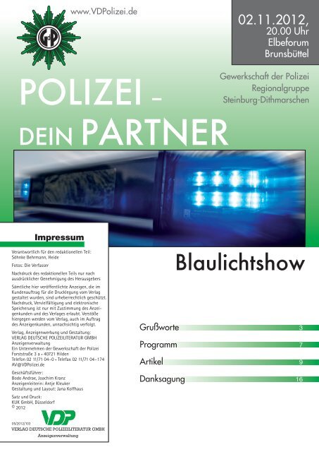 Blaulichtshow - bei Polizeifeste.de