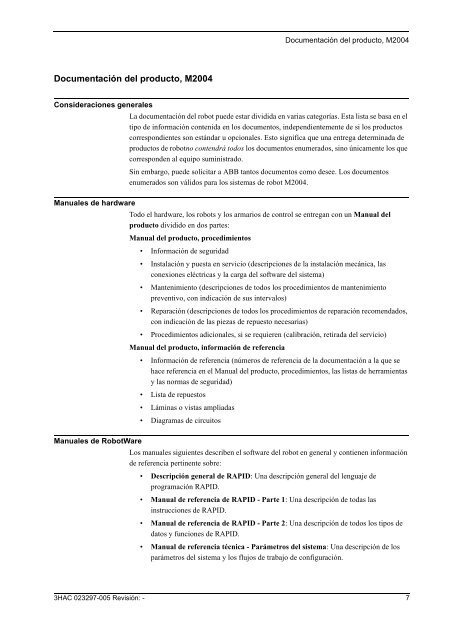 Manual del producto (parte 2 de 2), información de referencia