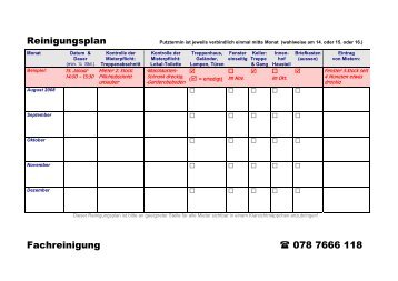 Putzplan Fur Mieter Treppenhaus Vorlagen 2021 Reinigungsplan Fachreinigung 078 7666 118 Immoperle Ch Ob Mieter Das Treppenhaus Reinigen Mussen Richtet Sich Nach Ihrem Vertrag Wirda S Update